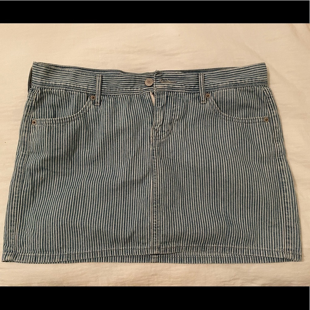 Striped denim Old Navy skirt